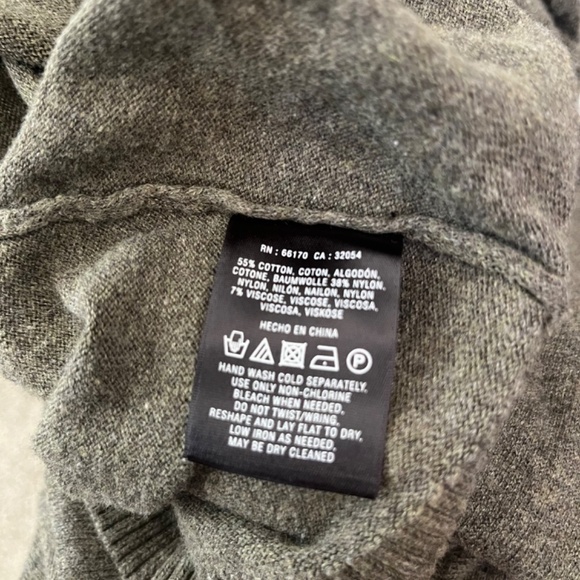 Moth By Anthropologie Crop Ruffle Cotton Blend Button Front Sweater Large - Picture 6 of 7